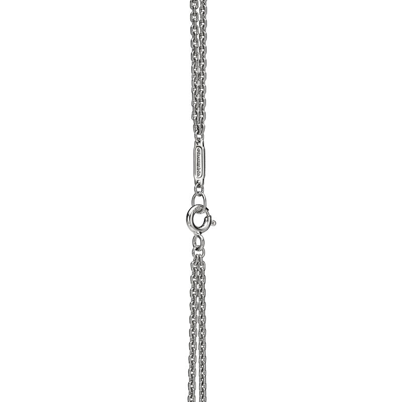 Tiffany & Co. Tiffany HardWear Colgante de eslabones dobles grandes de oro blanco con diamantes en pavé Última moda