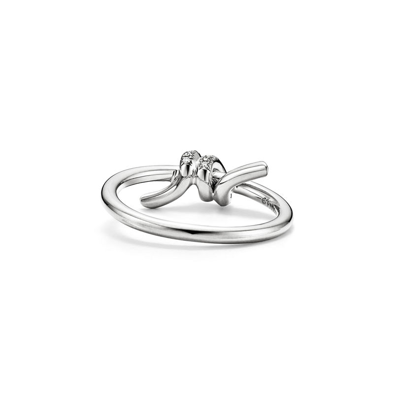 Tiffany & Co. Tiffany Knot Anillo en oro blanco con diamantes Ofertas especiales