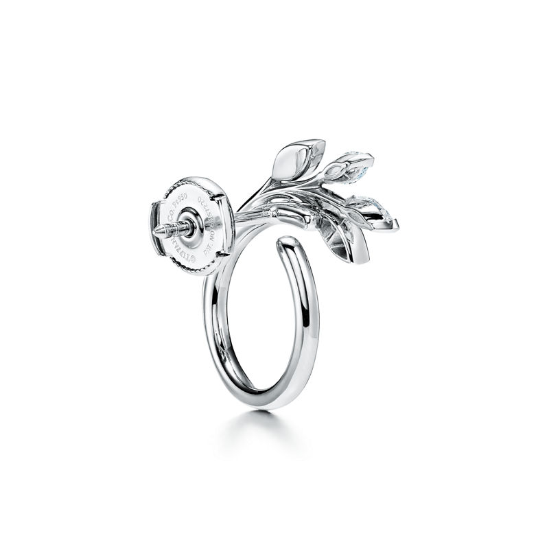 Tiffany & Co. Tiffany Victoria® Pendientes circulares de vid de diamantes en platino Gran oferta