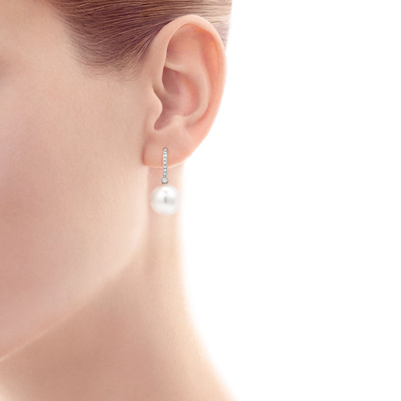 Tiffany & Co. Tiffany South Sea Noble Pendientes de perlas Rebajas baratas