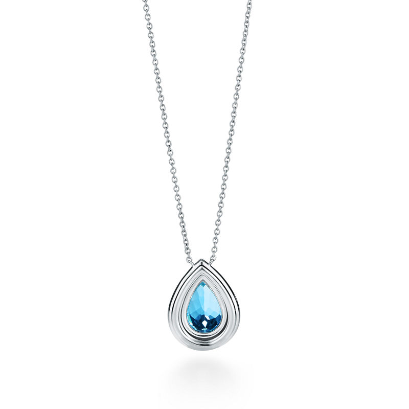 Tiffany & Co. Tiffany Soleste colgante con aguamarina y diamantes Últimos 3 días