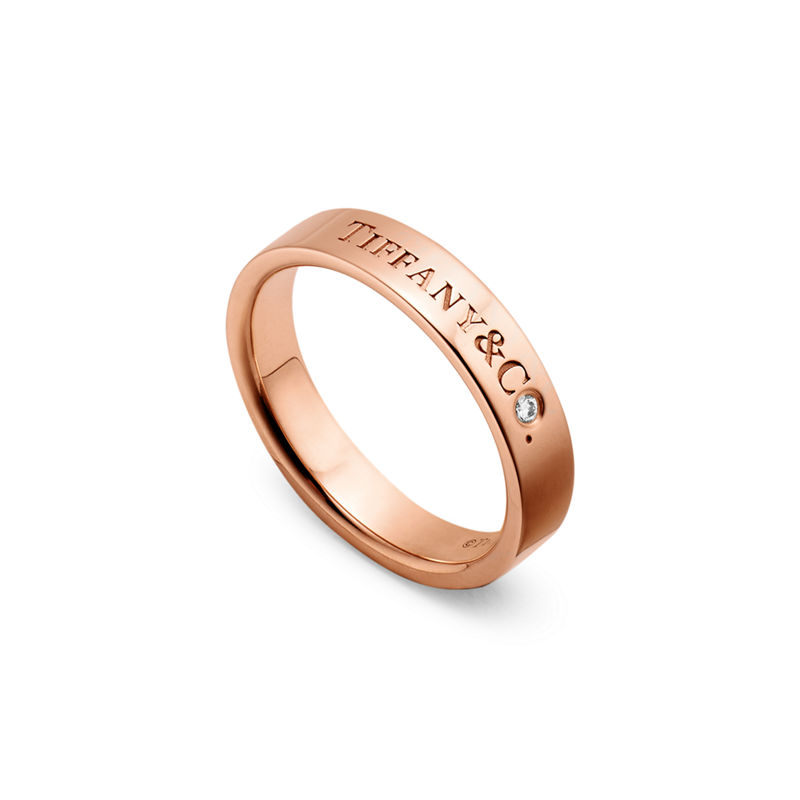 Tiffany & Co. T&CO.® Alianza en oro rosa con un diamante Limitado a 3 días