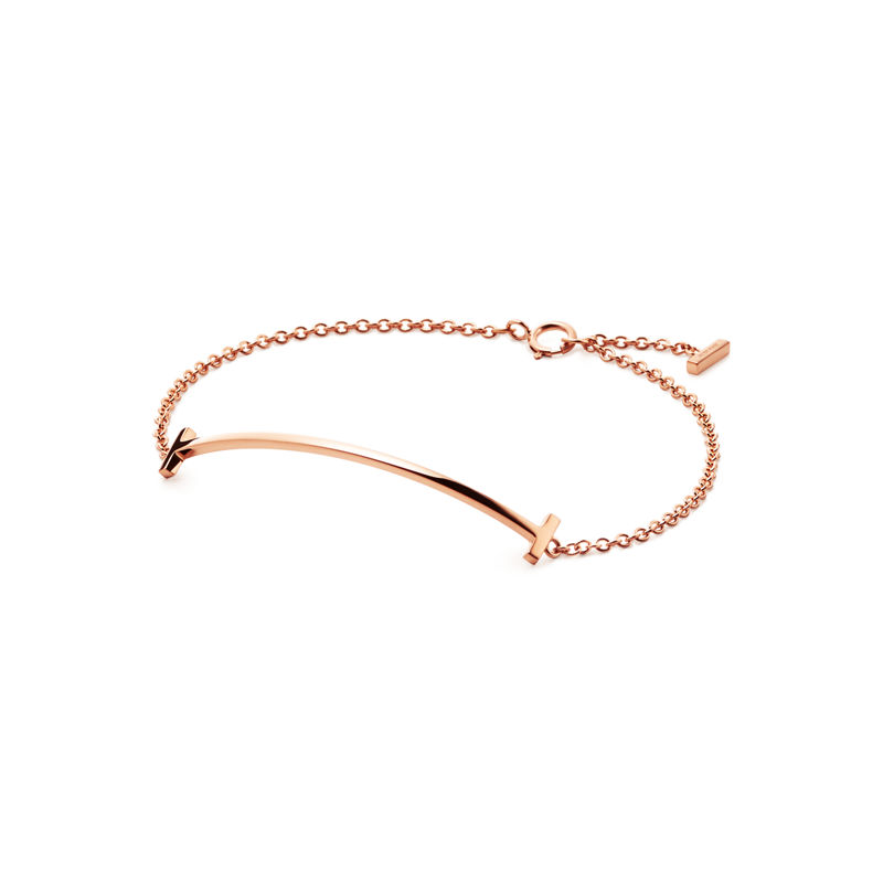 Tiffany & Co. Tiffany T Pulsera Smile de oro rosa Ofertas de temporada