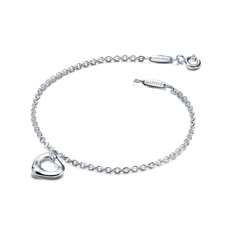 Tiffany & Co. Elsa Peretti® Pulsera Open Heart en plata 11 mm En línea