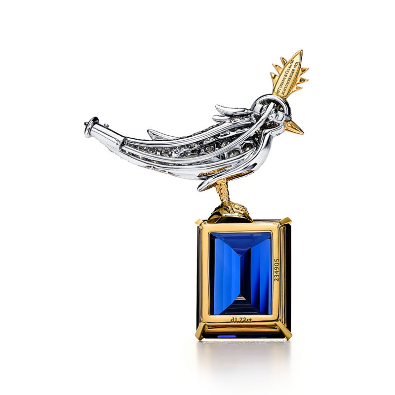Tiffany & Co. Schlumberger by Tiffany & Co.™ Broche Bird on a Rock en oro amarillo y platino Outlet online