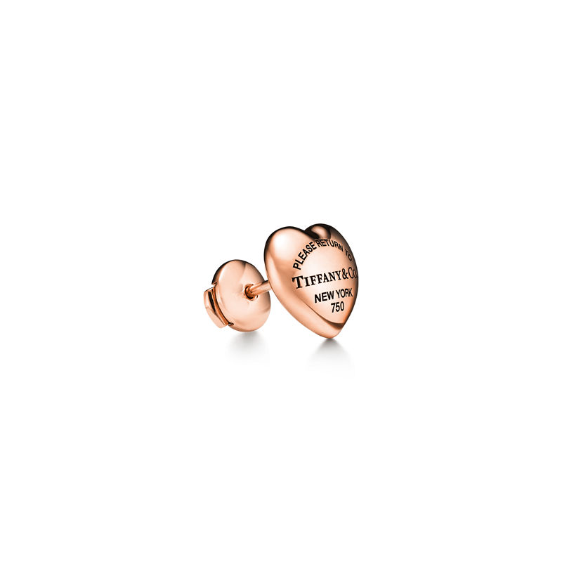 Tiffany & Co. Return to Tiffany™ Pendientes Full Heart de oro rosa Últimos 3 días