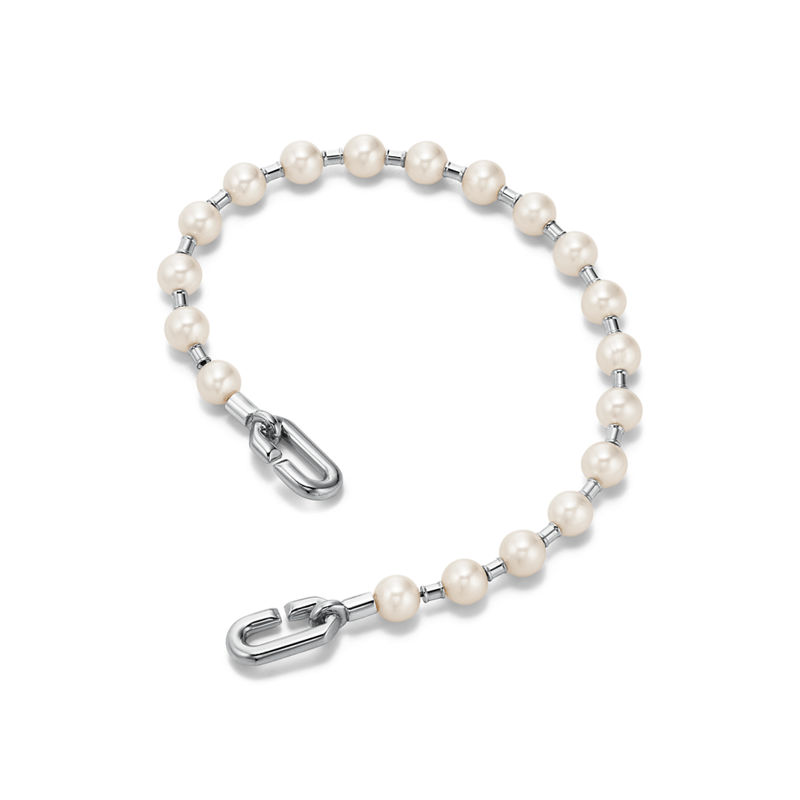 Tiffany & Co. Tiffany HardWear Pulsera de perla en plata 5-6 mm Devoluciones gratuitas