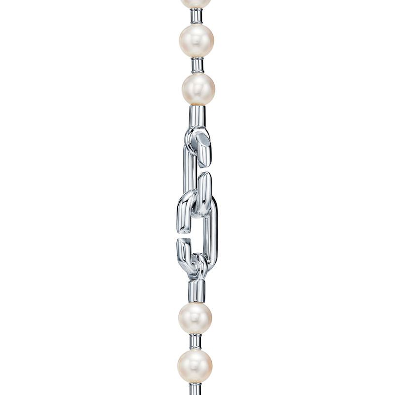 Tiffany & Co. Tiffany HardWear Pulsera de perla en plata 5-6 mm Devoluciones gratuitas