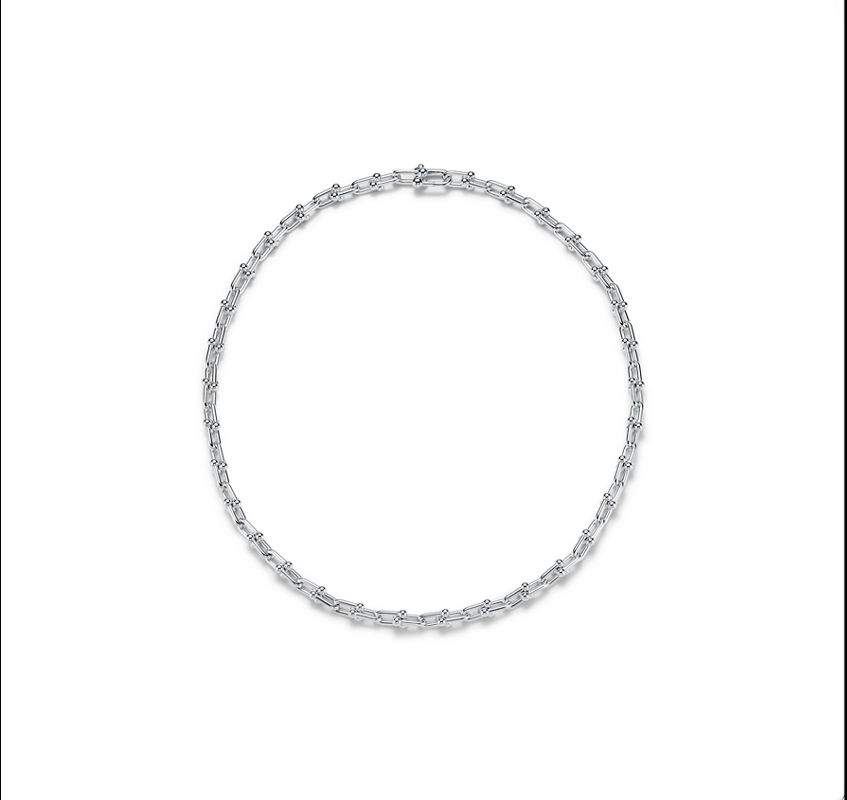 Tiffany & Co. Tiffany HardWear Collar de eslabones pequeños de plata de ley Outlet