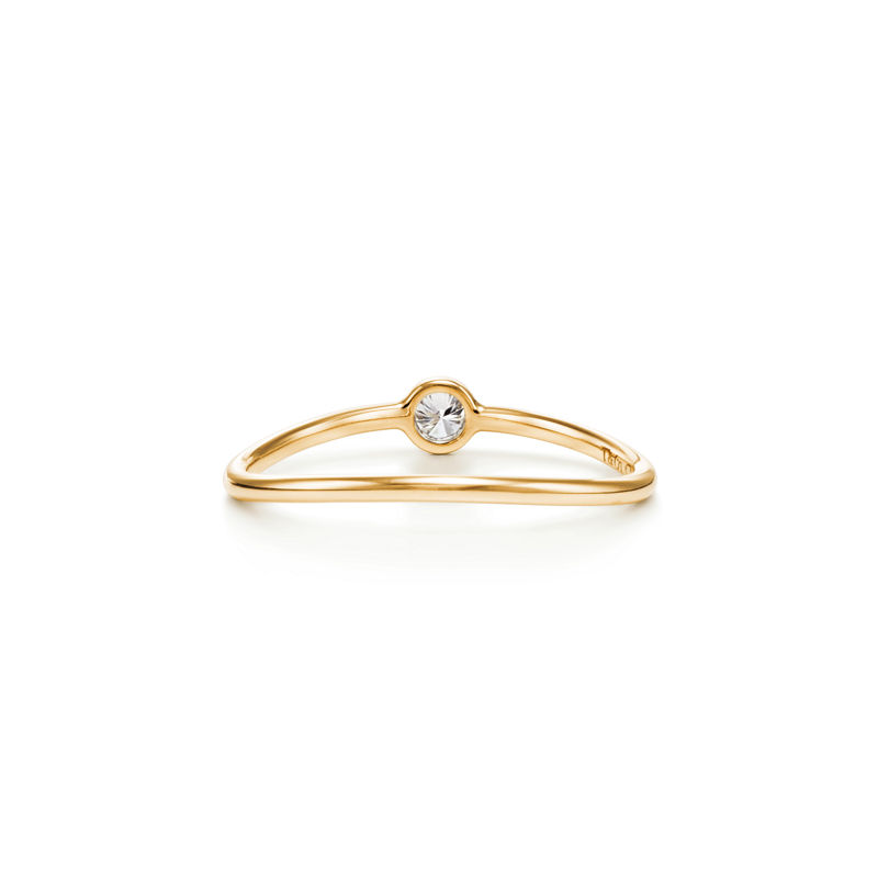 Tiffany & Co. Elsa Peretti® anillo de diamantes Wave de una hilera Solo queda un día