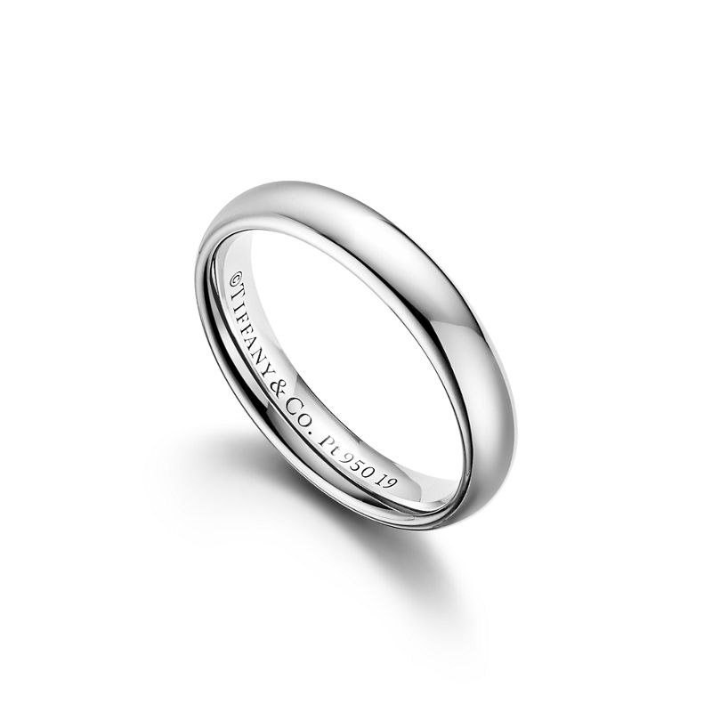 Tiffany & Co. Tiffany Forever Alianza de boda en platino 4 mm de ancho Liquidación