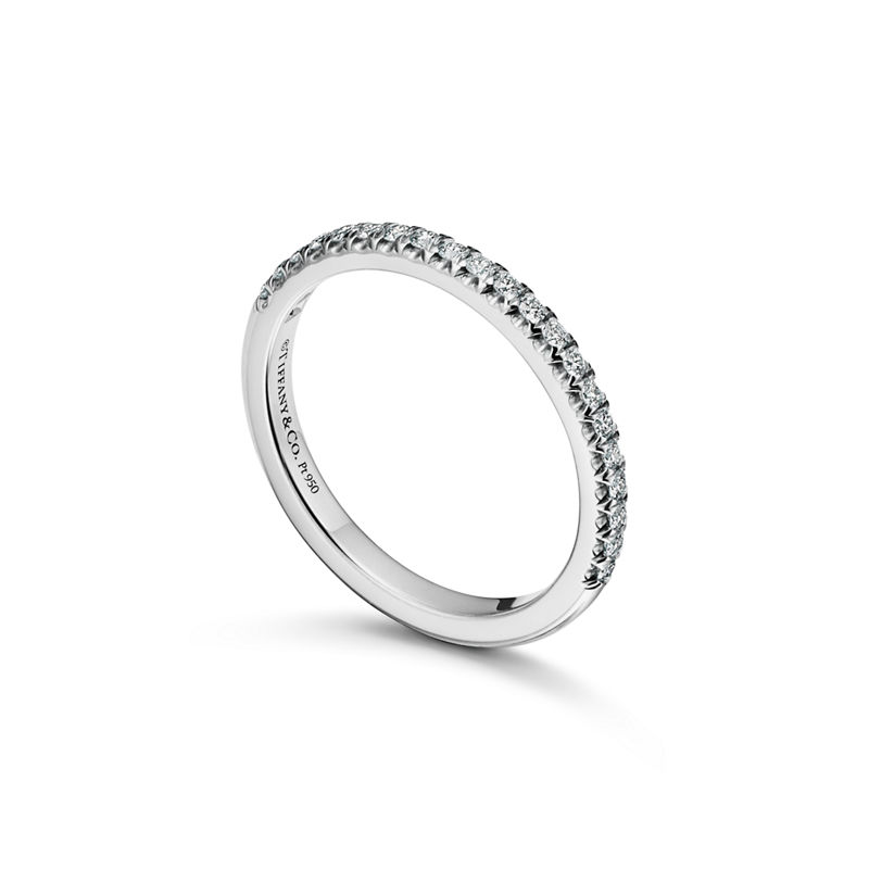 Tiffany & Co. Tiffany Soleste Anillo Half Eternity en platino con diamantes Limitado a 3 días