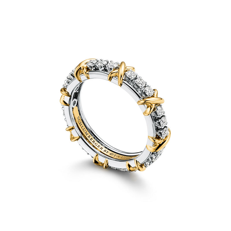 Tiffany & Co. Jean Schlumberger by Tiffany Anillo estrecho Sixteen Stone con diamantes Precios de Black Friday