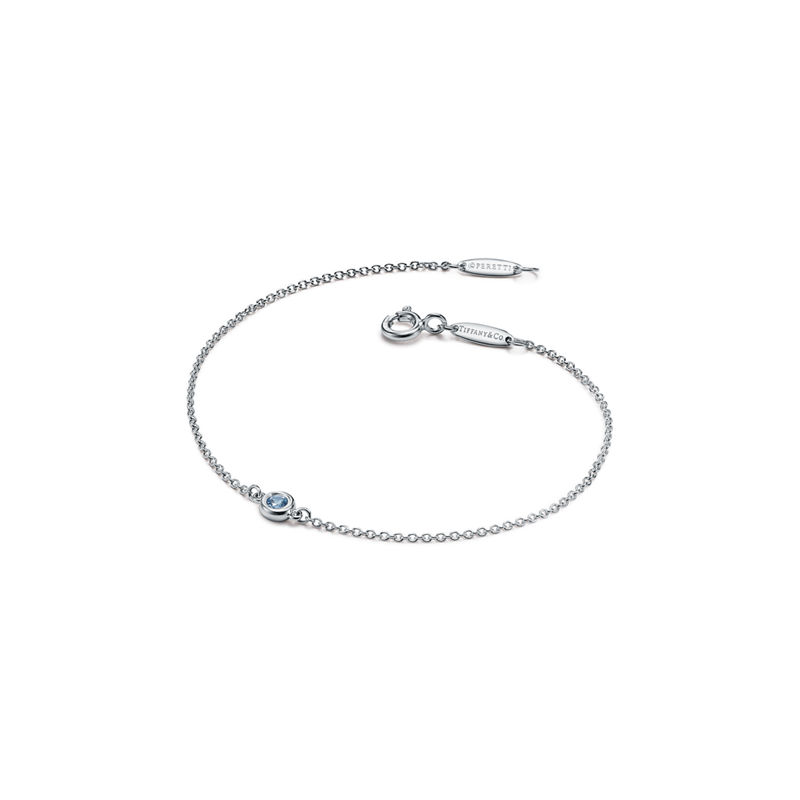 Tiffany & Co. Elsa Peretti® Pulsera de aguamarina Color by the Yard en plata Precios de Black Friday