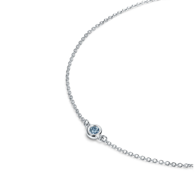 Tiffany & Co. Elsa Peretti® Pulsera de aguamarina Color by the Yard en plata Precios de Black Friday