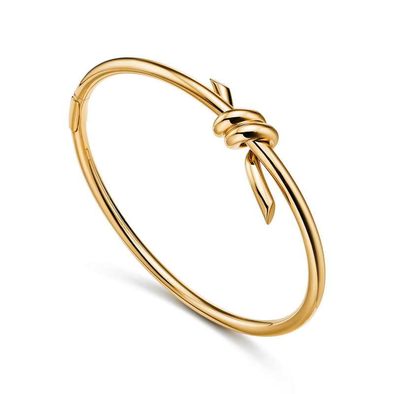 Tiffany & Co. Tiffany Knot Brazalete Wire de oro amarillo Libre de impuestos