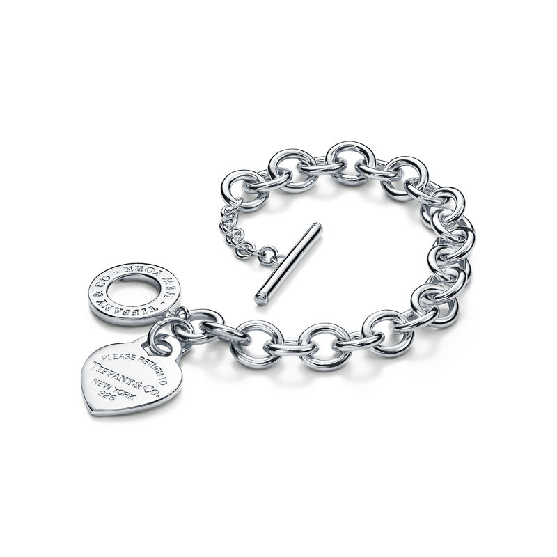 Tiffany & Co. Return to Tiffany™ ​Pulsera con insignia de corazón y cierre tipo pasador ​ en plata Descuentos del mes