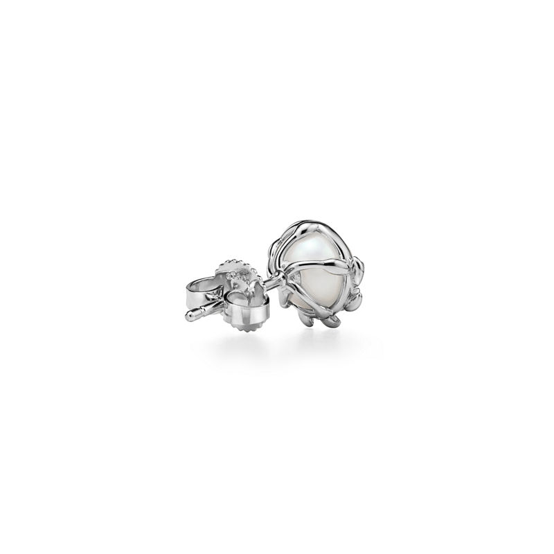 Tiffany & Co. Paloma Picasso® Pendientes de botón Olive Leaf de plata de ley con perlas Descuento por venta flash