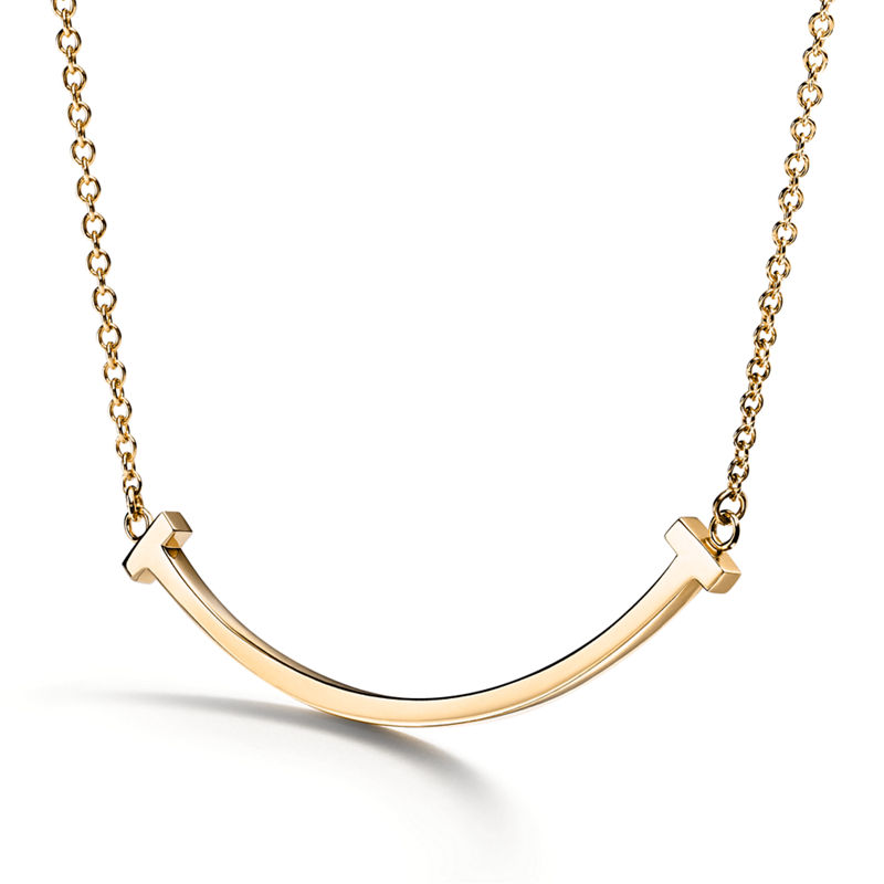 Tiffany & Co. Tiffany T Colgante Smile de oro amarillo tamaño pequeño Rebajas
