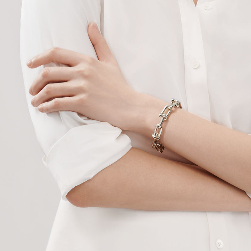 Tiffany & Co. Tiffany HardWear Pulsera de eslabones grandes de plata de ley Los más vendidos