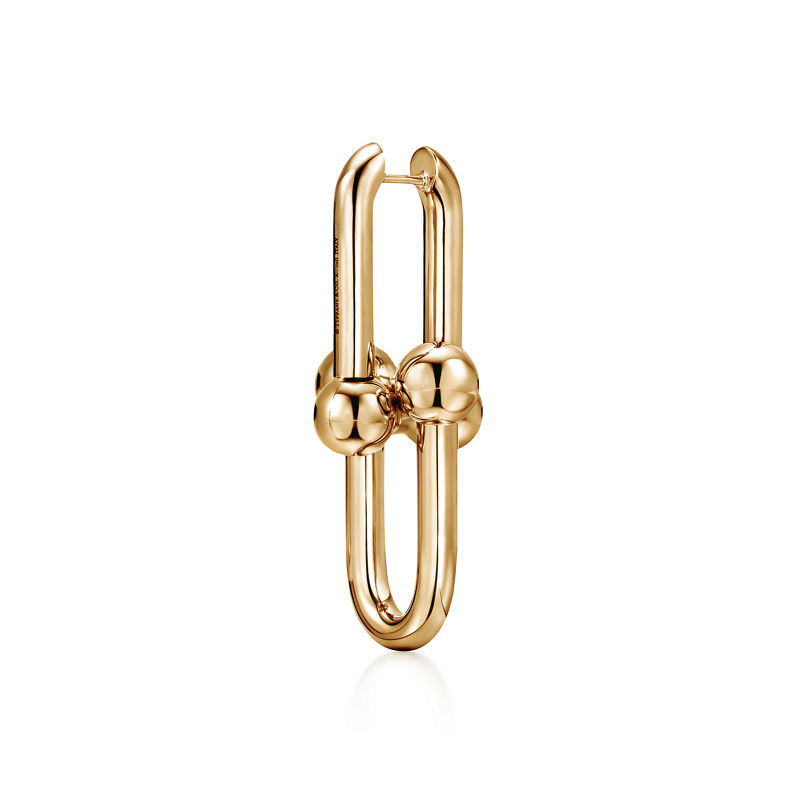 Tiffany & Co. Tiffany HardWear Pendientes de eslabones extragrandes de oro amarillo Envío gratis