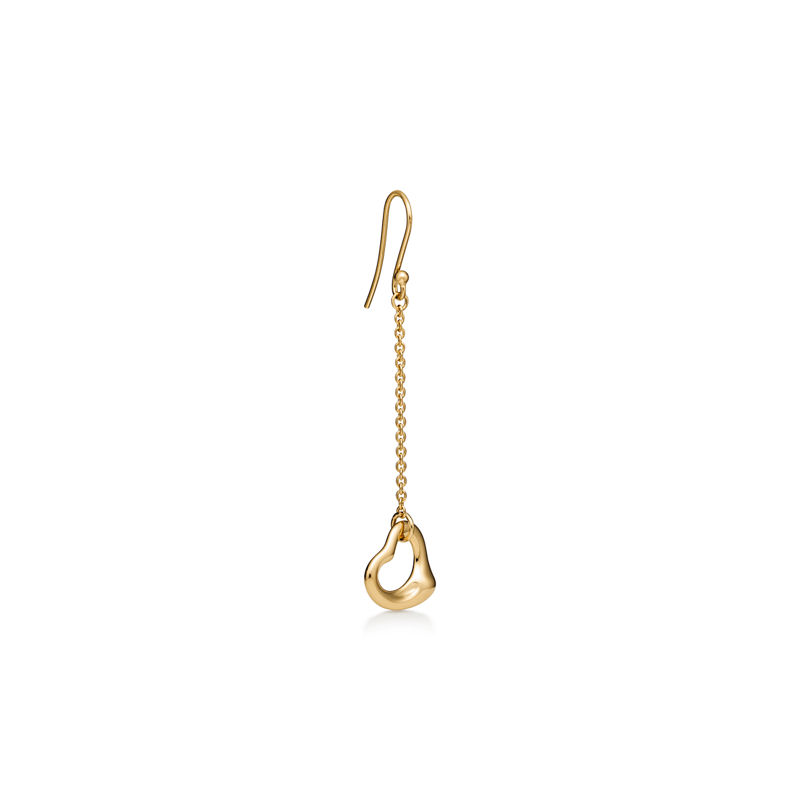 Tiffany & Co. Elsa Peretti® Pendientes Open Heart de oro amarillo Superdescuento