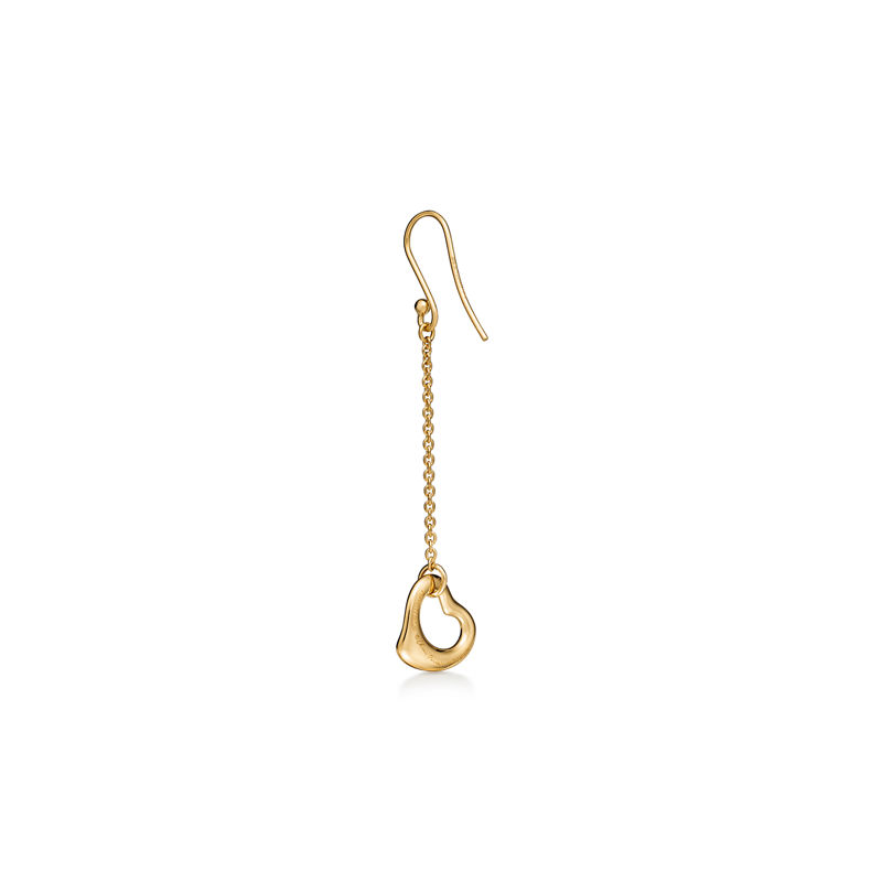 Tiffany & Co. Elsa Peretti® Pendientes Open Heart de oro amarillo Superdescuento