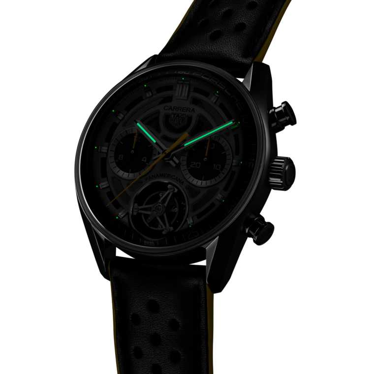 TAG Heuer TAG Heuer Carrera Chronograph Tourbillon x Porsche Panamericana Automático 42 mm Acero CBS5012.FC6571 Venta caliente