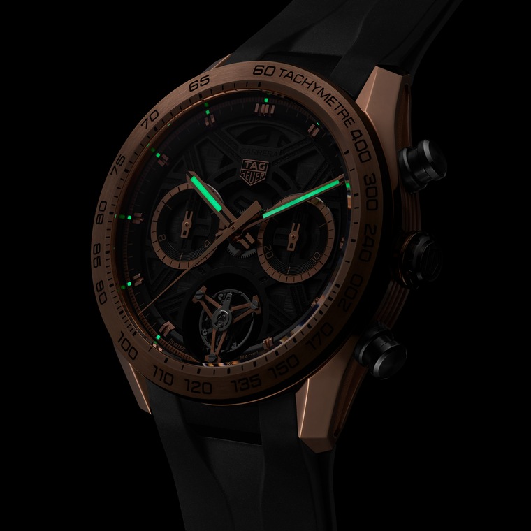 TAG Heuer TAG Heuer Carrera Chronograph Tourbillon Extreme Sport Automático 44 mm Oro y titanio CBU5050.FT6273 Rebajas online