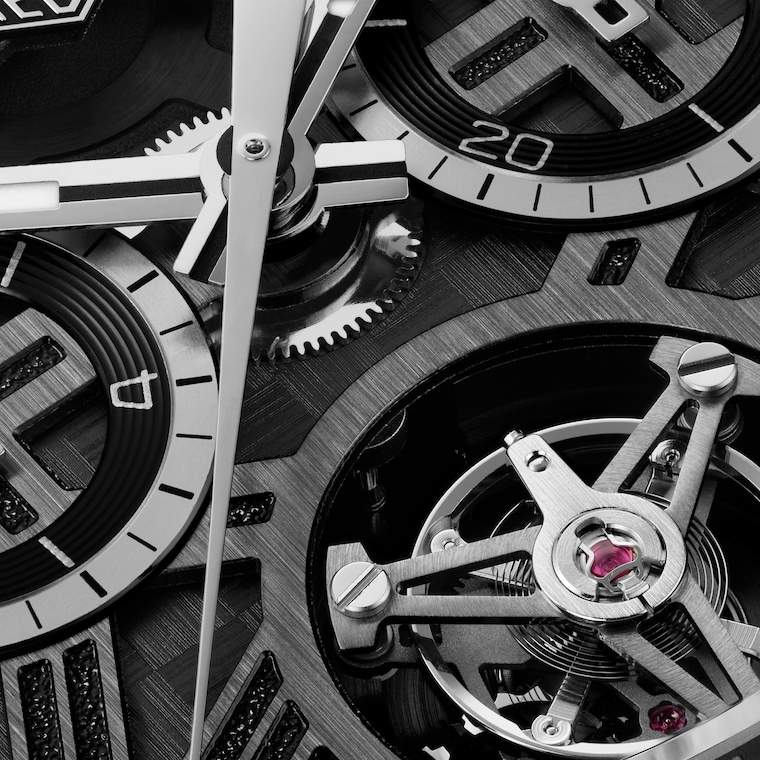 TAG Heuer TAG Heuer Carrera Chronograph Tourbillon Extreme Sport Automático 44 mm Titanio con revestimiento DLC CBU5080.FT6272 Rebajas top