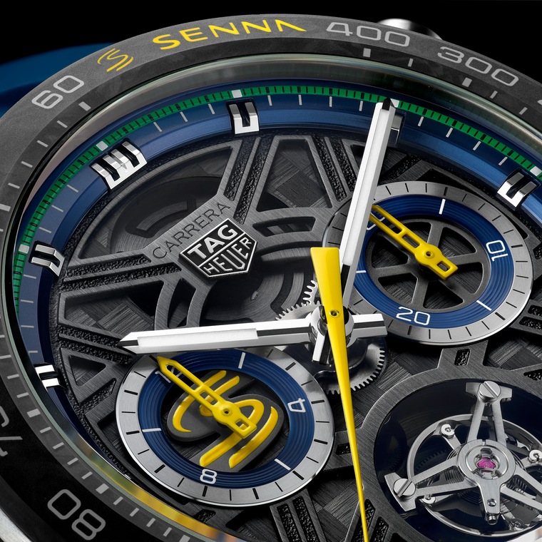 TAG Heuer TAG Heuer Carrera Chronograph Tourbillon Extreme Sport x Senna Automático 44 mm Titanio CBU5081.FT6274 Envío gratis