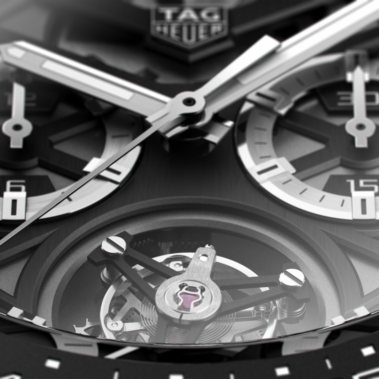 TAG Heuer TAG Heuer Carrera Chronograph Tourbillon Automático 45 mm Cerámica CAR5A90.FC6415 Superdescuento