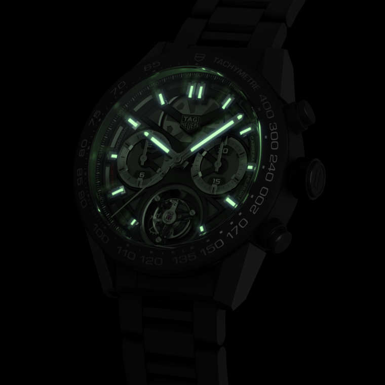 TAG Heuer TAG Heuer Carrera Chronograph Tourbillon Automático 45 mm Cerámica CAR5A90.BH0742 Grandes descuentos