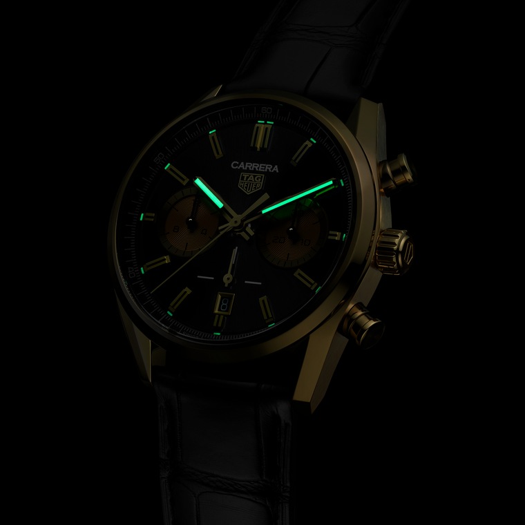 TAG Heuer TAG Heuer Carrera Chronograph Automático 42 mm Oro 3N CBN2044.FC8313 Descuento por venta flash