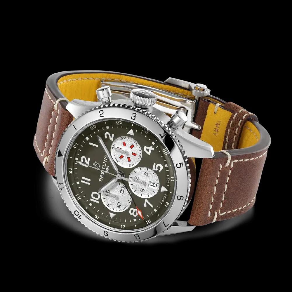 Breitling Super AVI B04 Chronograph GMT 46 Curtiss Warhawk Limitado a 3 días