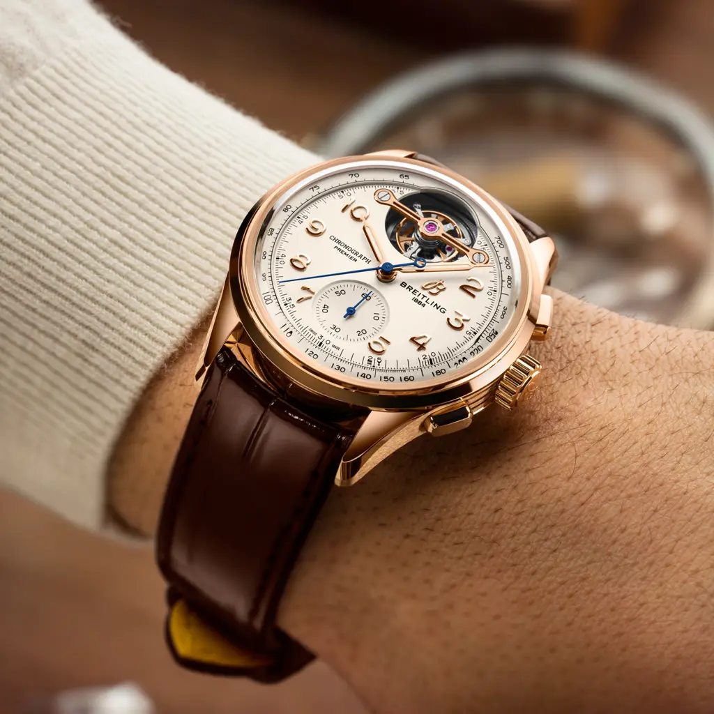 Breitling Premier B21 Chronograph Tourbillon 42 Léon Breitling Última moda