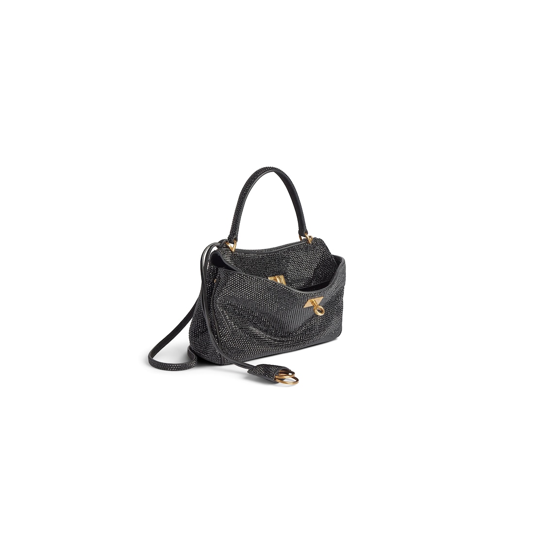 ﻿Balenciaga Minibolso De Mano Rodeo Con Estrás para Mujer en Negro Limitado a 3 días