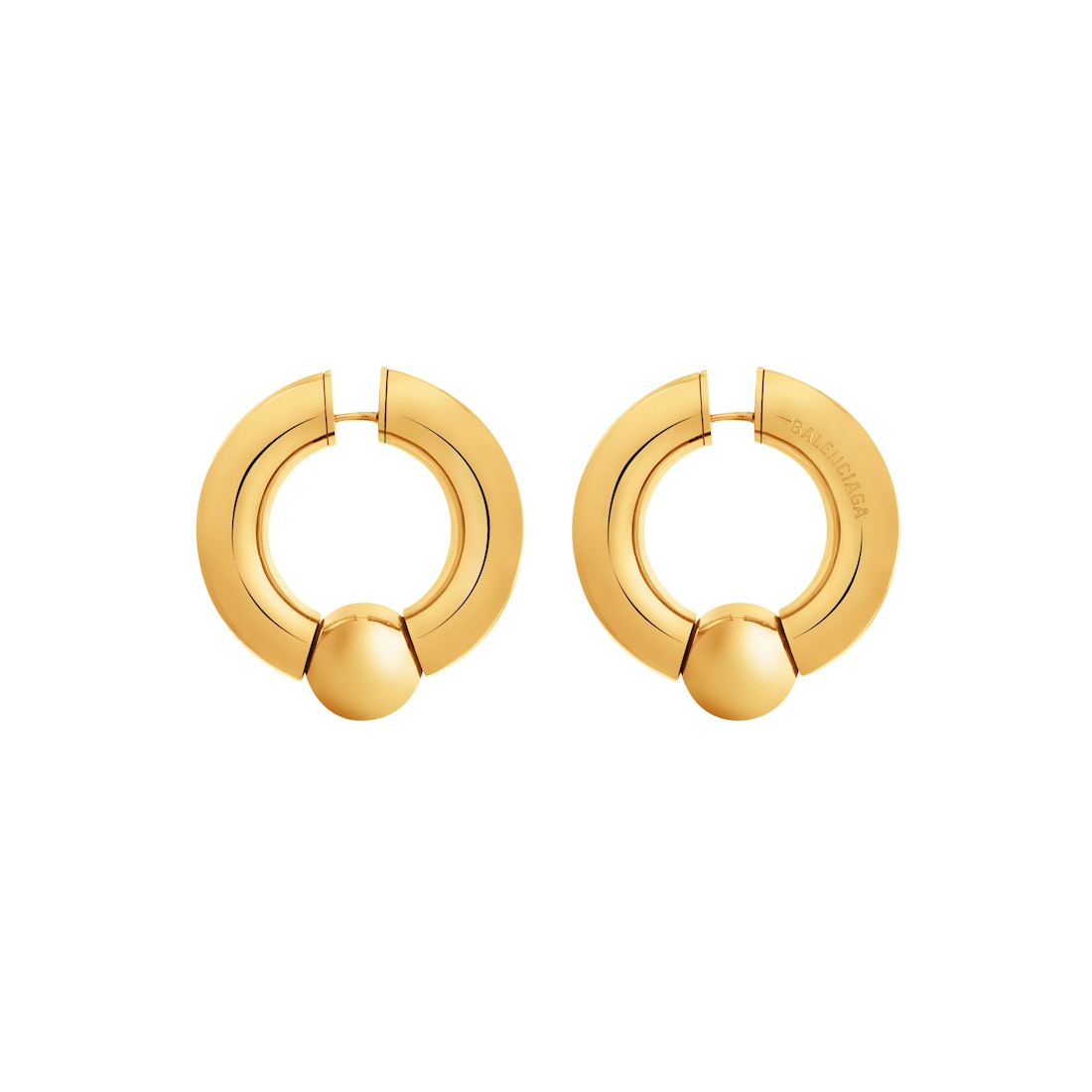 Balenciaga Pendientes Mega para Mujer en Dorado Libre de impuestos