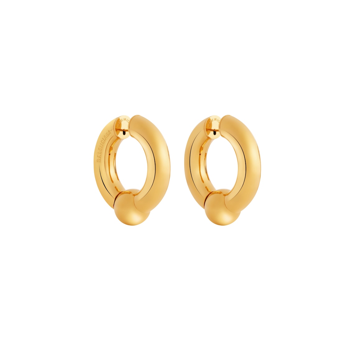 Balenciaga Pendientes Mega para Mujer en Dorado Libre de impuestos