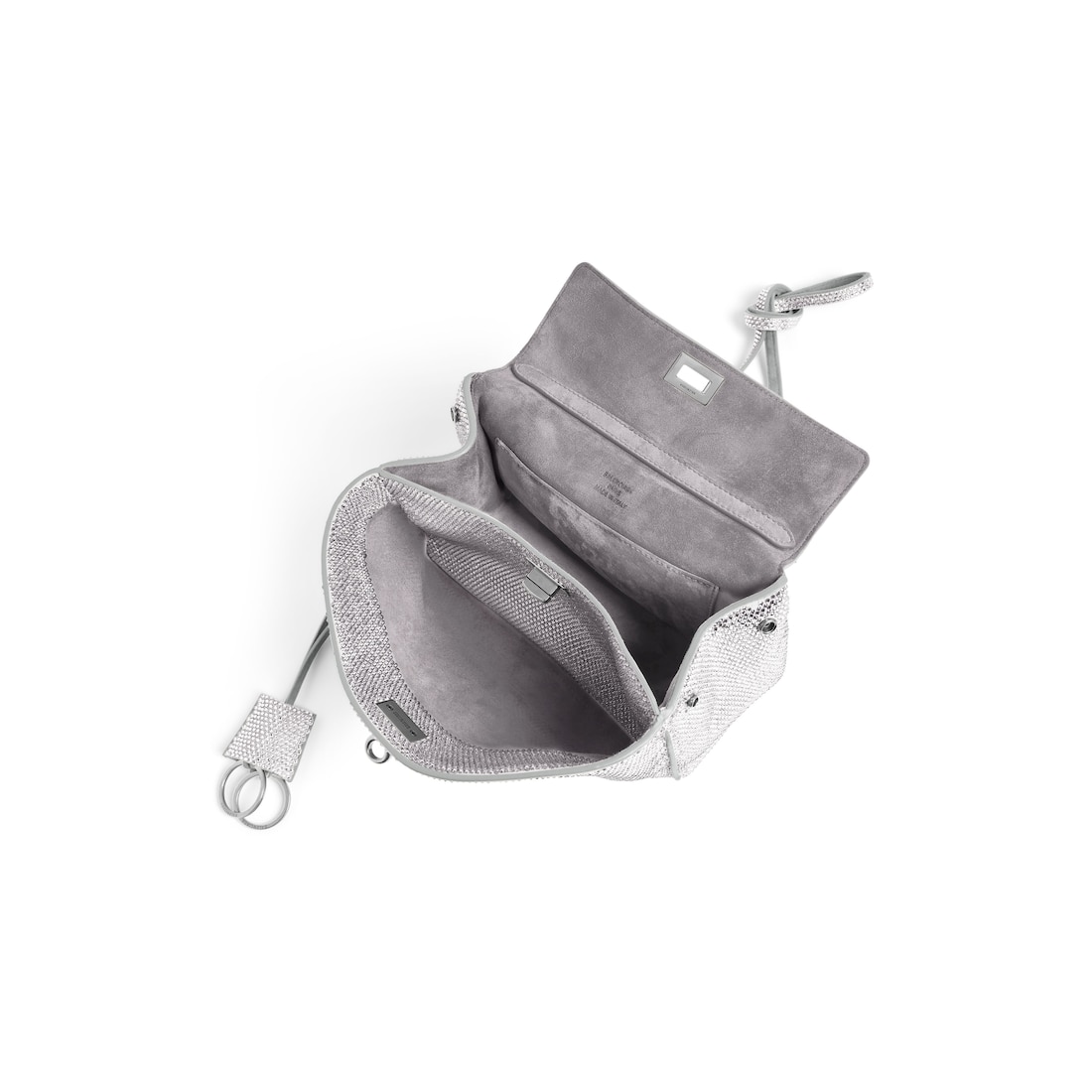 Balenciaga Minibolso De Mano Rodeo Con Estrás para Mujer en Gris Humo Oferta exclusiva