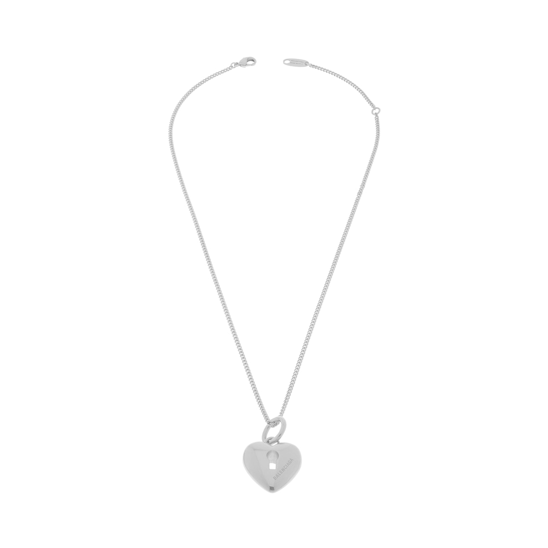 Balenciaga Collar Amour Heart para Mujer en Plateado Rebajas de fin de temporada