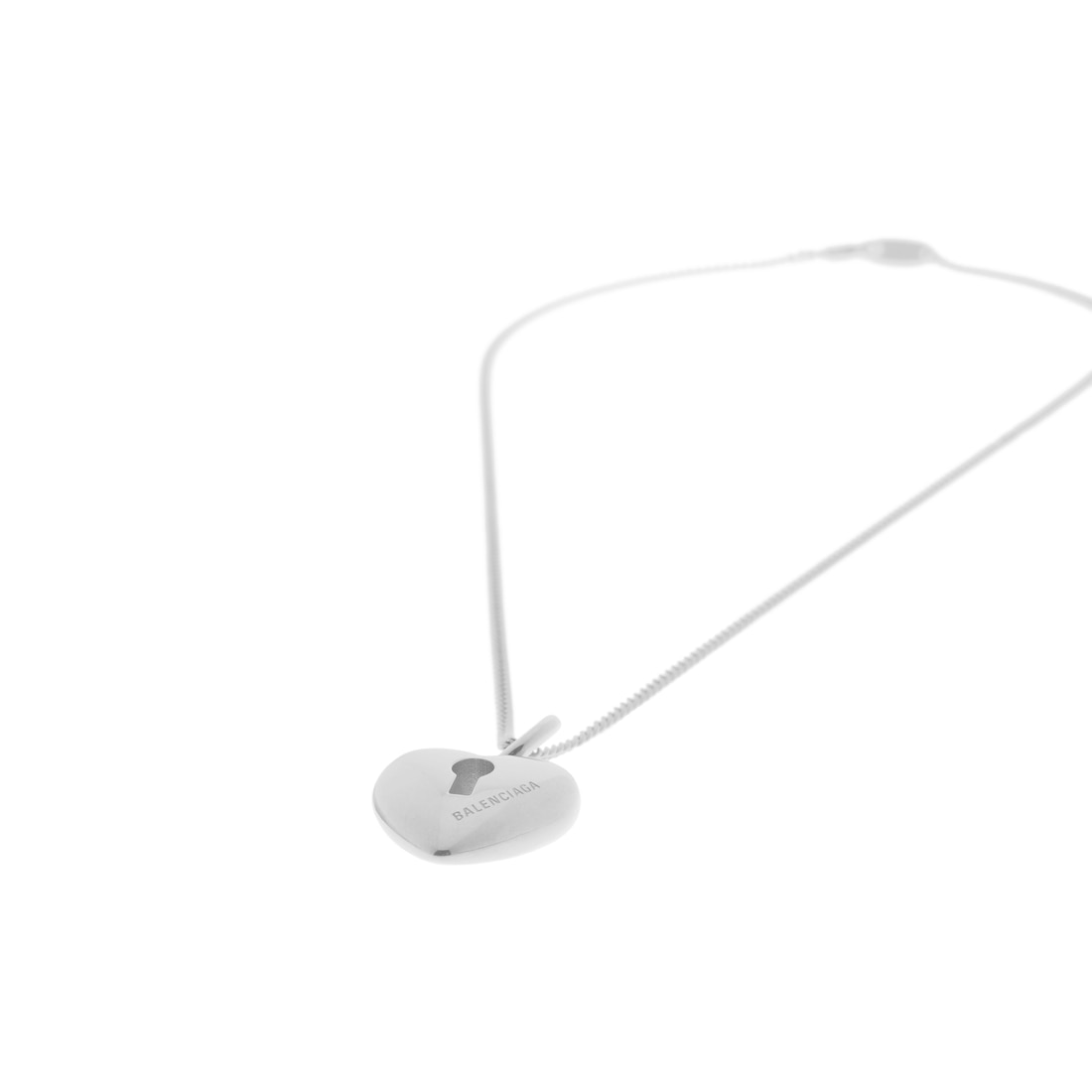 Balenciaga Collar Amour Heart para Mujer en Plateado Rebajas de fin de temporada