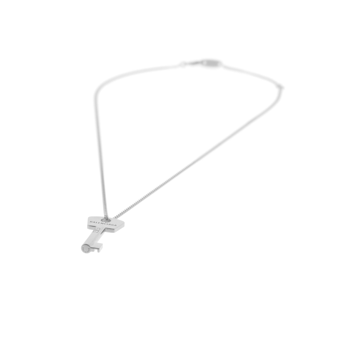 Balenciaga Collar Amour Key en Plateado Devoluciones gratuitas