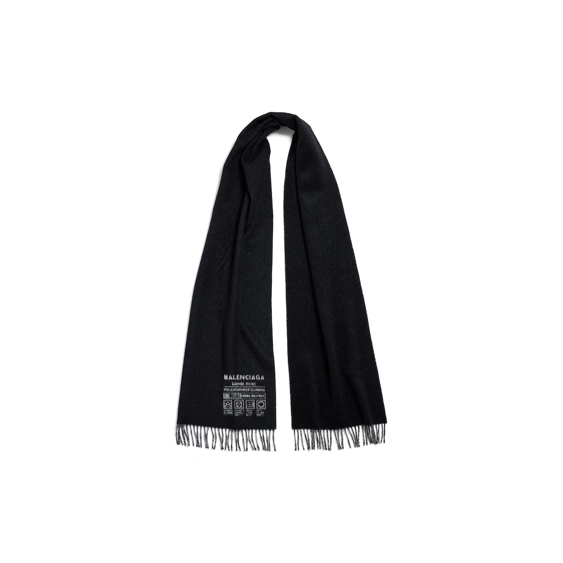 Balenciaga Bufanda Balenciaga Garde-robe para Mujer en Negro/blanco Ofertas