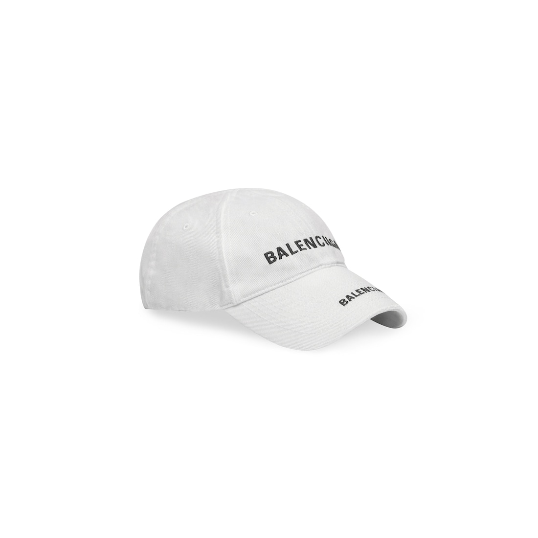 Balenciaga Gorra Double Logo en Blanco Gran oferta