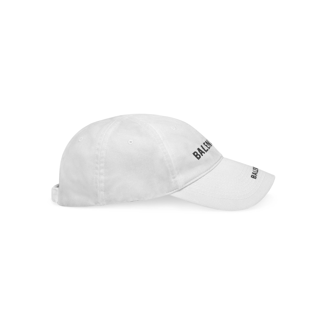 Balenciaga Gorra Double Logo en Blanco Gran oferta