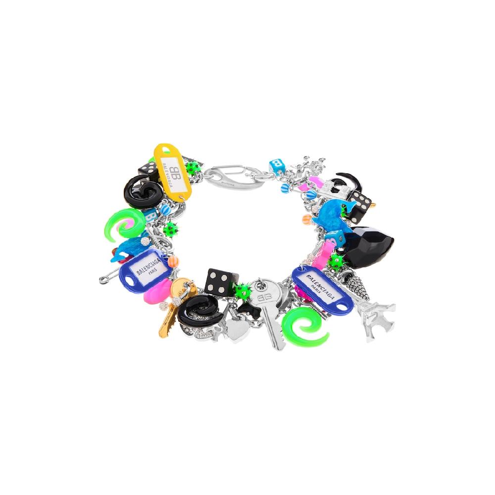 Balenciaga Collar Pigalle Collector para Mujer en Plateado/multicolor
