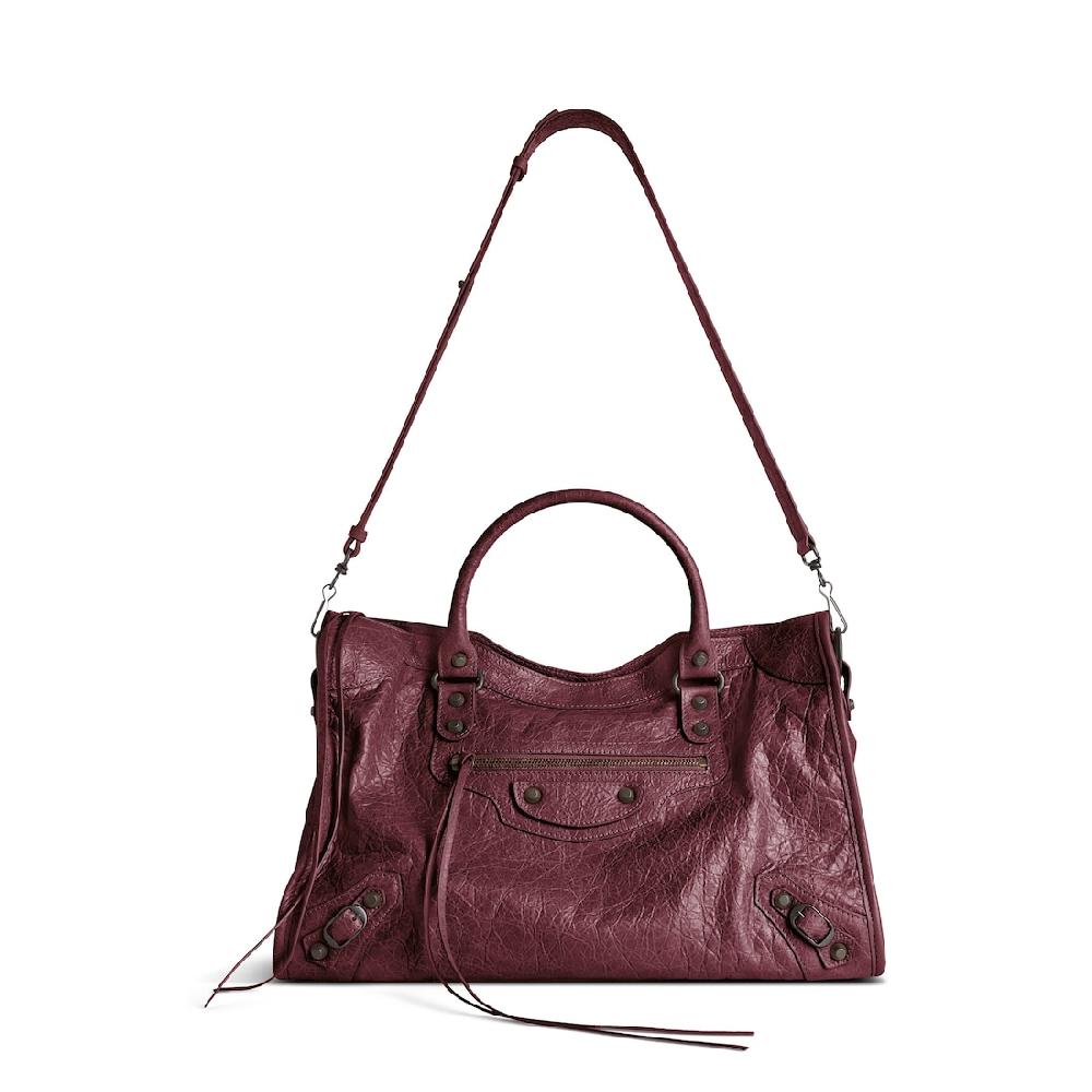 Balenciaga Bolso Le City Mediano para Mujer en Borgoña Rebajas online