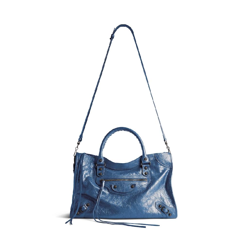 Balenciaga Bolso Le City Mediano para Mujer en Azul Mineral Últimos 3 días