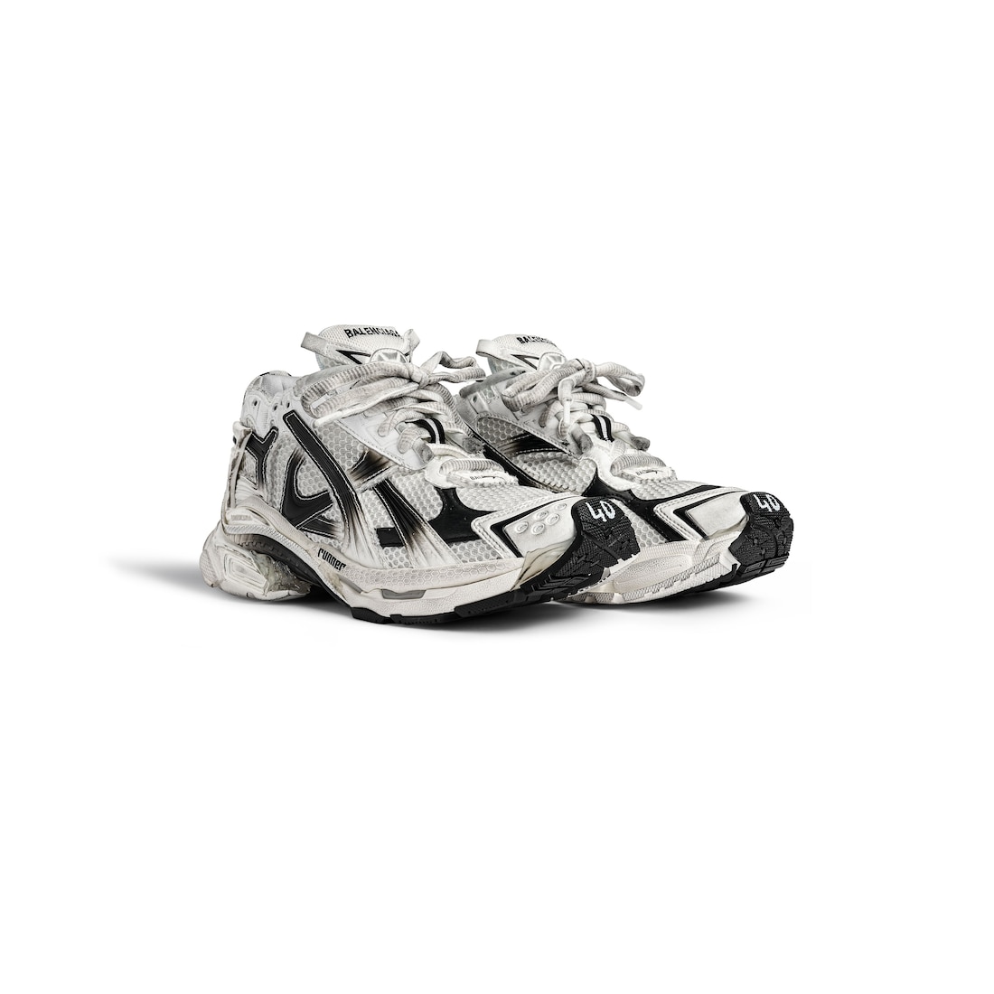 Balenciaga Zapatillas Runner Gradient para Hombre en Blanco/negro Último día